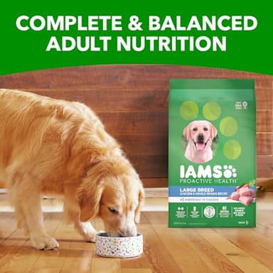 IAMS Proactive Health Large Breed Adult Dry Dog Food with Real Chicken, 30 lb. Bag - Image 10