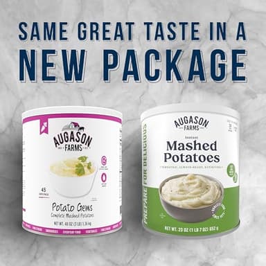 Augason Farms Instant Mashed Potatoes Can, Emergency Food Supply, Everyday Meals, 30 Servings - Image 3