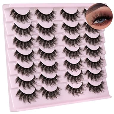 14 Pairs Wispy Mink Lashes False Eye Lashes Natural Look 5D Volume 16mm Fake Eyelashes Pack by TNFVLONEINS - Image 3