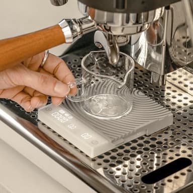 TIMEMORE Basic Mini Coffee Scale, Multifunction Electronic Espresso Scale, Weigh Digital Drip Cone Scale with Timer, Ultra Thin and LightMini Digital Food Kitchen Scale for Baking, Cooking - White - Image 6