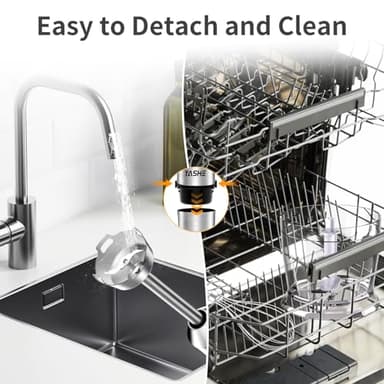 YASHE Immersion Blender Handheld, 5 in 1 Hand Blender, Continuously Variable Speed, Stainless Steel Stick, Powerful Motor, Emulsion Blender with Chopper, Whisk and Milk Frother for Soups - Image 6