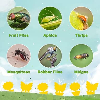 Fruit Fly Traps Fungus Gnat Traps Yellow Sticky Bug Traps 36 Pack No Harm and Odorless for Indoor Outdoor Use Protect The Plant - Image 5
