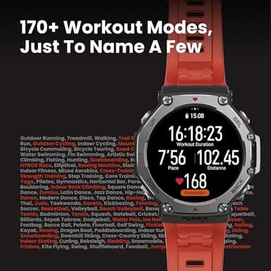 Amazfit T-Rex 3 Rugged Military Smart Watch 48mm, GPS (with Privacy), Offline Maps, Long Battery Life,328 Feet Water-Resistant, 170 Fitness/Sport Modes, AI, Voice Control, for Android or iPhone, Gray - Image 3