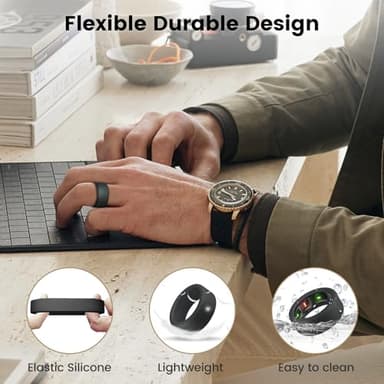 sylacor Ring Cover for Oura Ring Gen 4/ Gen 3, Anti-Scratch Elastic Silicone Case Protector for Men Women Working Out Gym - Image 5
