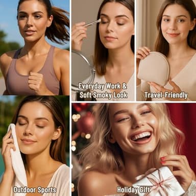 SUSIKEKI 6 Colors Mini Eyeshadow Makeup Palette Neutral Nude Smoky Eye Shadow Taupe & Brown Matte Make Up Pallet with Mirror Highly Pigmented Long Lasting Waterproof Travel Size Gift Kit 01 - Image 8