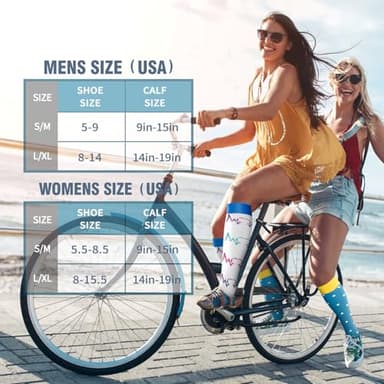 Bluemaple 6 Pack Copper Compression Socks for Women and Men Circulation-Best Support for Medical, Running,Nursing,Athletic - Image 7