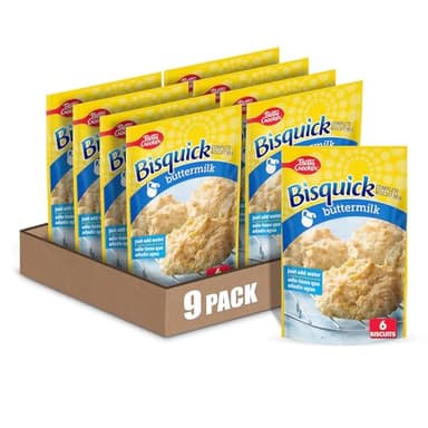 Betty Crocker Bisquick Complete Buttermilk Biscuit Mix, Just Add Water, 7.5 oz. (Pack of 9) - Image 1