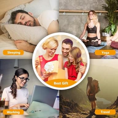 Sound Machine Easysleep White Noise Machine with 25 Soothing Sounds and Night Lights with Memory Function 32 Levels of Volume and 5 Sleep Timer Powered by AC or USB for Sleeping Relaxation (White) - Image 5