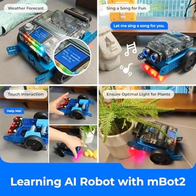 Makeblock mBot2 Coding Robot for Kids, AI Learning Support Scratch & Python Programming, Robotics Kit for Kids Ages 8-12 and up, Building STEM Robot Toys Gifts for Boys Girls - Image 3