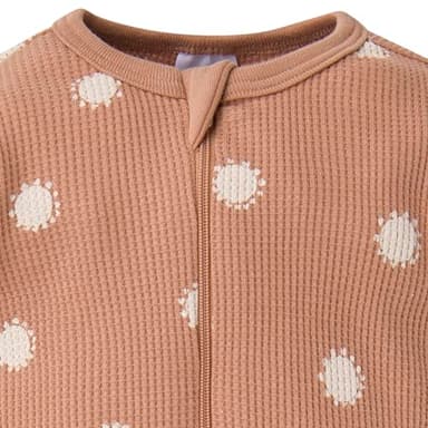 Gerber Baby Unisex 2-Pack 2-Way Zip Thermal Footed Sleep 'N Play, Buffalo, Newborn - Image 5