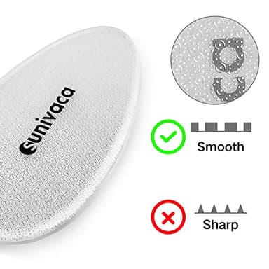 Sunivaca Glass Foot File Callus Remover for Feet, Heel Scraper, Pumice Stone, Diabetic Feet Scrubber Dead Skin Remover for Feet Professional Pedicure Tools - Image 2