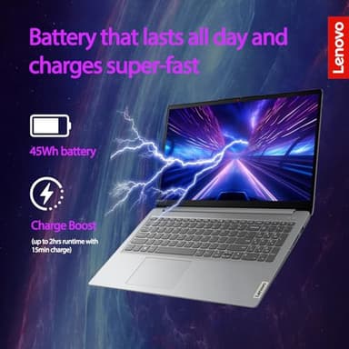 Lenovo Essential Laptop | Ideapad 1i | 20GB RAM | 15.6" FHD Display | 1TB PCIe+128GB eMMc Storage | 1 Yr Office 365 + Lenovo ADP | Intel Dual-Cores Processor | HDMI | Wi-Fi 6 | Win 11 Home | Gray - Image 6