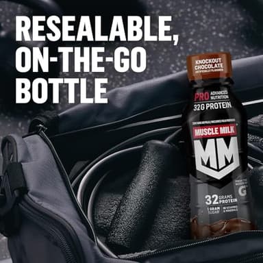 Muscle Milk Pro Advanced Nutrition Protein Shake, Slammin' Strawberry, 11.16 Fl Oz (Pack of 12), 32g Protein, 1g Sugar, 16 Vitamins & Minerals, 5g Fiber - Image 5