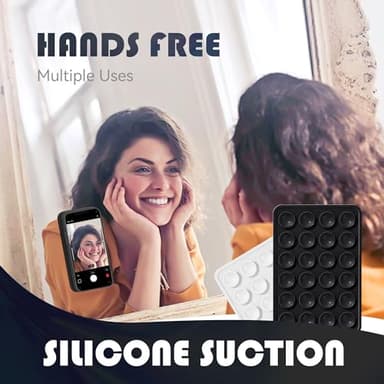 Silicone Phone Sticky Grip, Suction Phone Case Mount for iPhone and Android, Hands-Free Sticky Cell Phone Grip, Mobile Fidget Mirror Holder for Selfies and Videos - Image 7