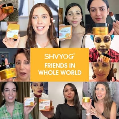 Vitamin C Face Mask with Kaolin Clay and Turmeric for Dark Spots, Dull Skin, Skincare Facial Mask for Controlling Oil and Refining Pores 5.29 Oz - Image 3