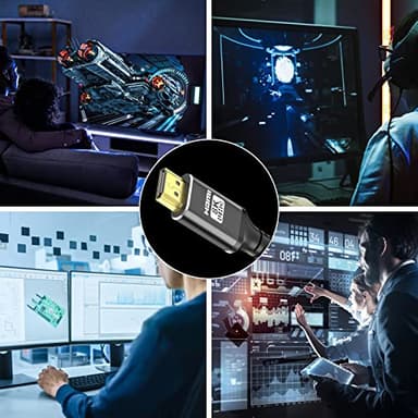 Soonsoonic HDMI 2.1 Cable 10Ft 8K 48Gbps Ultra High Speed Cables & 8K@60Hz 4K@120Hz 144Hz eARC Dynamic HDR 3D HDCP2.2&2.3 Braided HDMI Cord | for HDTV Monitor RTX 3090 Xbox Series X PS5 ect (3M) - Image 7