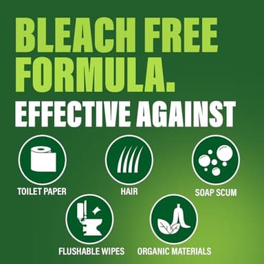 Green Gobbler Drain Clog Remover & Drain Cleaner Powder, 20+ Treatments, Maintenance Breaks Down Grease, Paper, Fat & Oil, Septic Safe - Image 8