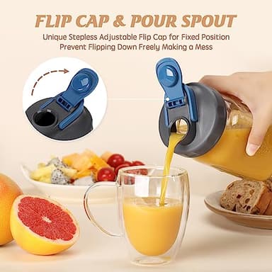 Soligt 4 Pack Mason Jar Lids, Wide Mouth Pour Spout Flip Cap Lids for Ball Brand Mason Jars, Leak Proof Airtight for Drinking Salad Dressing & Food Storing - Image 4