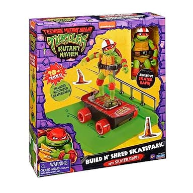 Teenage Mutant Ninja Turtles: Mutant Mayhem Raphael on a Skateboard with Accessories by Playmates Toys - Amazon Exclusive - Image 9