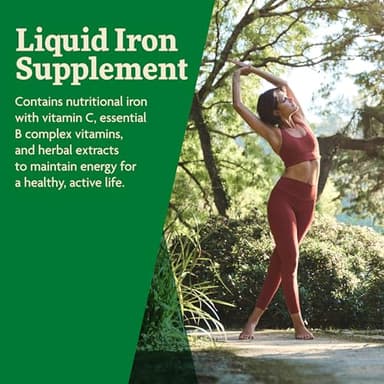 Floradix by Salus Iron & Herbs - Liquid Herbal Supplement for Energy Support* - Iron Supplement with Vitamin C & B Complex Vitamins - for Men & Women - 16.9 Fl Oz - Image 4