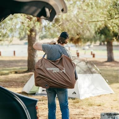 LOSTHORIZON Air & Foam Camping Mattress, Self-Inflating Sleeping Pad, 4.5" Thick, with Pump Sack, Full - Image 9