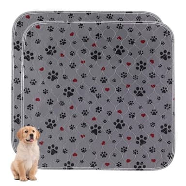 Washable Pee Pads for Dogs,2 Pack Extra Large 72"x72" Super Absorbent Reusable Puppy Pads,Non-Slip 100% Waterproof Dog Pee Pads,Pet Training Pads for Couch, Crate,Potty Training,Floor - Image 1