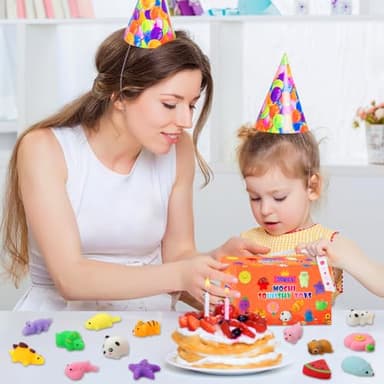 30 Pack Squishy Toys, Kawaii Squishies Party Favors for Kids 4-8 8-12 Treasure Box Toys for Classroom Birthday Xmas Gifts Goodie Bag Mini Animals Mochi Squishy Stress Relief Sensory Toys Random - Image 3