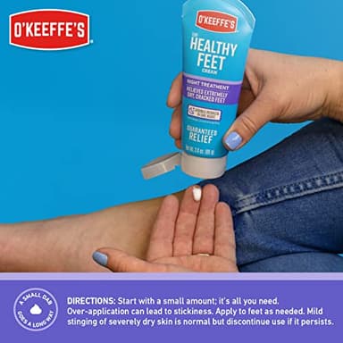 O'Keeffe's Working Hands Night Treatment Hand Cream and Healthy Feet Night Treatment Foot Cream, 7 Ounce Tube - Image 7