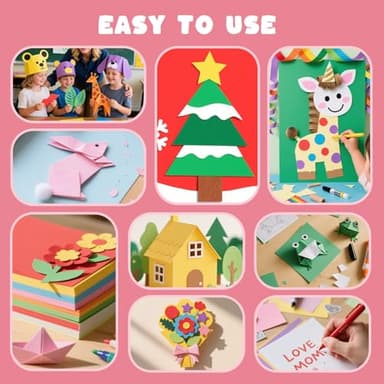 3 otters 235Sheets 8.5" X 11" Construction Paper Assorted Colors, 12 Colored Cardstock Printer Paper, for Printing, DIY Crafts, Party Decorations, Teacher Kids Classroom Must Have, 56 lb/150 GSM - Image 6