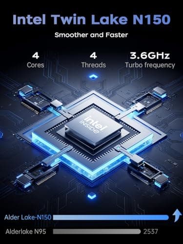 2025 Laptop, Laptop Computer with Intel Twin Lake N150 Processor(Up to 3.6GHz), 16GB DDR4 512GB SSD Windows 11 Laptop, 15.6" IPS 1080P, USB3.2, Long Battery Life - Image 2