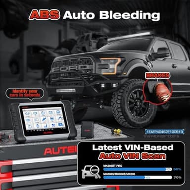 Autel Scanner MaxiCOM MK808BT PRO, 2025 Bidirectional Diagnostic Scan Tool as MK900BT, 2.0 BT Ver. of MK808S MX808S MX900 MK900, 3000+ Active Tests, 28+ Reset, Injector Coding, All Systems, FCA, OS 11 - Image 7