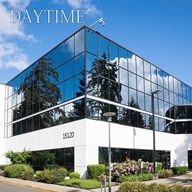 WPCTEV Window Privacy Film One Way Daytime Mirror Tint Treatments UV Heat Control Vinyl Stickers Sun Block Glass Paper Door Covering Reflective (Black Silver,45.6 Inch x 14.4 Feet) - Image 3