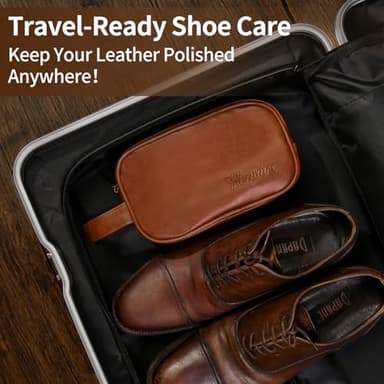 Henviro Leather Shoe Shine Kit For Men - 12 PC Shoe Polish Kit, Leather Boot Care, Shoe Care Kit As Birthday Anniversary Gift - Image 6