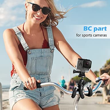 Ubeesize Phone Tripod, Portable and Flexible Tripods with Wireless Remote and Clip, Cell Phone Tripode Stand for Video Recording - Image 4