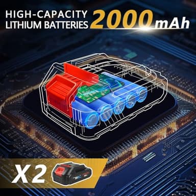 Mini Chainsaw Cordless,6-Inch Battery Portable Handheld Small Electric Chainsaw Oil for Wood Cutting, Courtyard, Garden, Tree Trimming, and Household(2 batterier,2 Chains) - Image 4