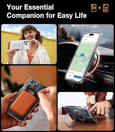 TORRAS for iPhone 16 Pro Max Case Clear with Stand, [Fit for MagSafe][Shockproof Military Grade Protection] Slim Magnetic Phone Case for iPhone 16 Pro Max 6.9" 2024 - Image 7