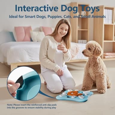 FOXMM Interactive Dog Treat Puzzle Toys for IQ Training & Mental Stimulating,Fun Slow Feeder,Large Medium Small Dogs Enrichment Toys with Squeak Design - Image 5