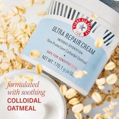 First Aid Beauty - Ultra Repair Cream, Intense Hydration Whipped Colloidal Oatmeal, Clinically Proven to Strengthen Skin Barrier in 7 Days & Helps Relieve Eczema, Luxury Moisturizer, 6 oz + Bonus, 2ct - Image 6