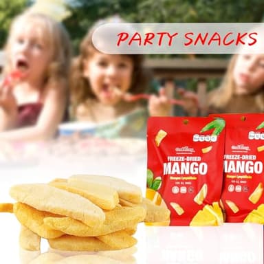 ONETANG Freeze-Dried Fruit Mango Chips, 10 Pack Single-Serve Pack, Non GMO, Kosher, No Add Sugar, Gluten free, Vegan, Holiday Gifts, Healthy Snack 0.35 Ounce - Image 6