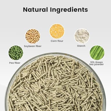 Gardner Pet Natural Tofu Cat Litter, Cat Litter with Green Tea Extract – Dust-Free, Fast Clumping, Flushable, and Odor Control for Multi-Cat Homes, 6lbs - Image 3