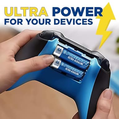 Powermax 24-Count Double AA Batteries, Ultra Long Lasting Alkaline Battery for Home and Office, 10-Year Shelf Life, Reclosable Packaging - Image 6