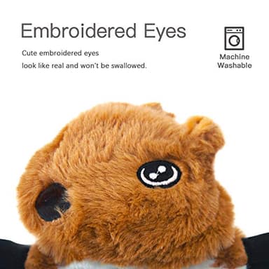 SHARLOVY Dog Squeaky Toys 5 Pack, Pet Crinkle Toy No Stuffing Animals Plush, Dog Chew for Large and Medium, Small Puppy Teething for Boredom - Image 4