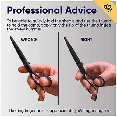 Equinox Razor Edge Series Professional Hair Scissors - 6.5� Premium Japanese Stainless Steel Hair Cutting Scissors, Hair Shears, Hair Razors for Hair Cutting, Barber Accessories & Hair Salon Supplies - Image 7