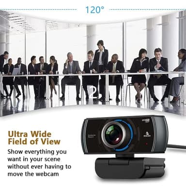 NexiGo N980P 1080P 60FPS Webcam with Microphone and Software Control, USB Computer Camera, Built-in Dual Noise Reduction Mics, 120° Wide-Angle for Zoom/Skype/FaceTime/Teams, PC Mac Laptop Desktop - Image 7