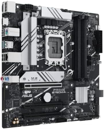 ASUS Prime B760M-A-CSM Intel B760 (LGA 1700) mATX CSM Commercial Motherboard PCIe 4.0, DDR5, 2X M.2, 2.5Gb LAN, DP, 2X HDMI™, SATA 6 Gbps, USB 3.2 Type-C, Aura Sync, ASUS Control Center Express - Image 7