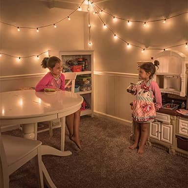 Beams 1W G40 Globe Bulb LED Weatherproof Indoor/Outdoor String Lights, 25 ft, Black - Image 5