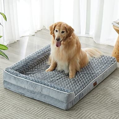 BFPETHOME Orthopedic Dog Bed for Extra Large Dogs-Big Waterproof Sofa Dog Bed with Removable Washable Cover, Large Pet Bed with Waterproof Lining and Nonskid Bottom,Pet Bed for Large Dogs, Grey - Image 7