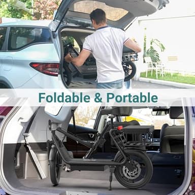 NAVIC T1PRO Electric Scooter,Electric Scooter with Seat,Max 49 Miles Ranges,Top Speed 22 mph,750W Peak Motor for Pets,Cargo with Back Basket - Image 4