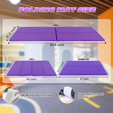 Seliyoo Foldable Gymnastic Bar for Kids & Teens 3-20 Years, 5FT/6FT Adjustable Height 35" to 59" Horizontal Kip Bar Anti-Wobble Arch Design Gymnastic Training Equipment for Home Club 350lbs Capacity - Image 5