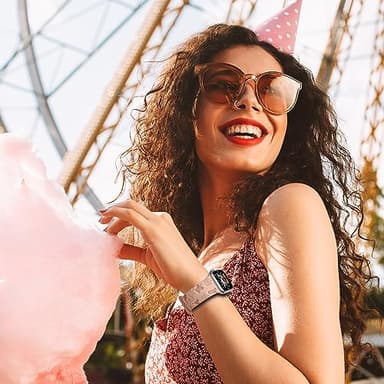 3 Pack Alibaydoo Cartoon Engraved Band Compatible with Apple Watch Bands 40mm 44mm 41mm 38mm 45mm 42mm 49mm Women,Cute Pattern Strap Soft Silicone Wristbands for iWatch Series 8 7 6 SE 5 4 3 2 1 Ultra - Image 7